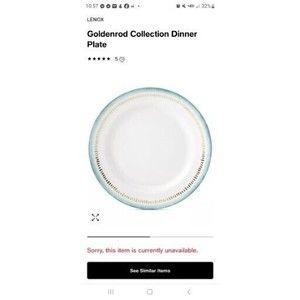 Lenox Goldenrod Dinner Plate